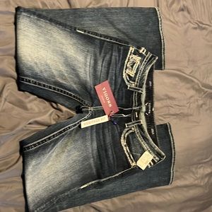 NWT new Vigoss jeans size 7/8 L33 heritage fit womens